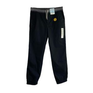Cat & Jack Boys Husky Black Drawstring Joggers